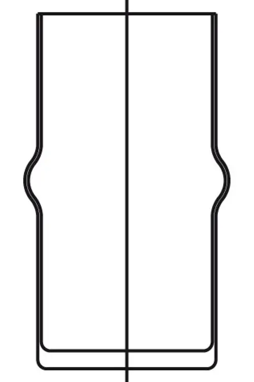 JADO Ersatzglas für Toilettenbürstengarnitur in opalglas, mit geschwungenem Design und passender Form, präsentiert von Ideal Standard.
